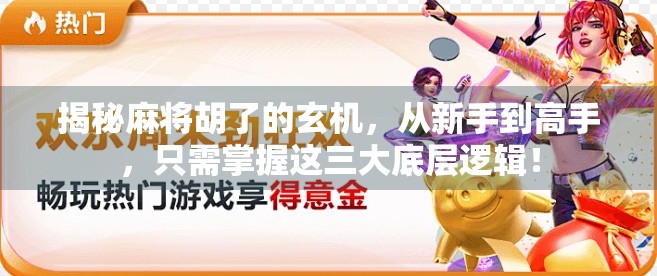 揭秘麻将胡了的玄机，从新手到高手，只需掌握这三大底层逻辑！