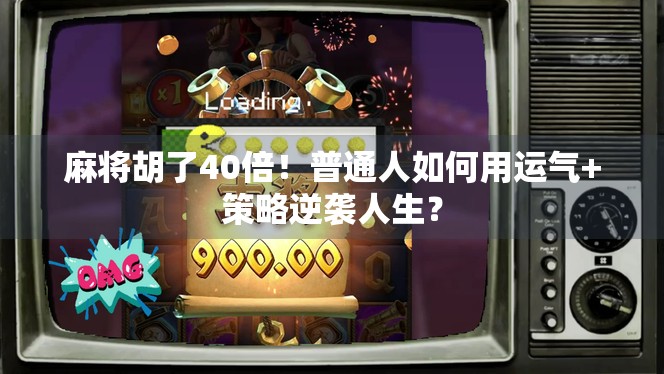 麻将胡了40倍！普通人如何用运气+策略逆袭人生？