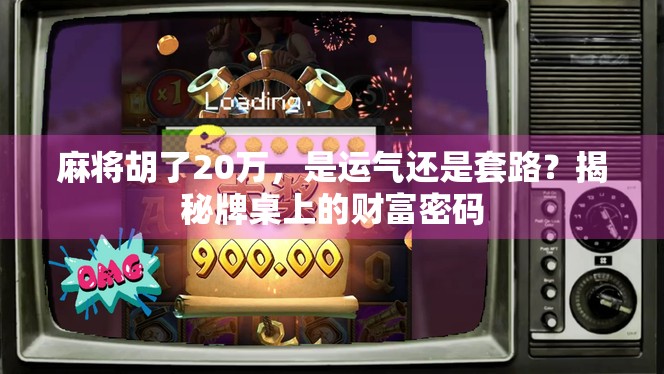 麻将胡了20万,是运气还是套路?揭秘牌桌上的财富密码 麻将胡了20万,是运气还是套路?揭秘牌桌上的财富密码