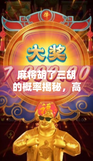 麻将胡了三胡的概率揭秘，高手与菜鸟的差距，其实藏在这组数字里！