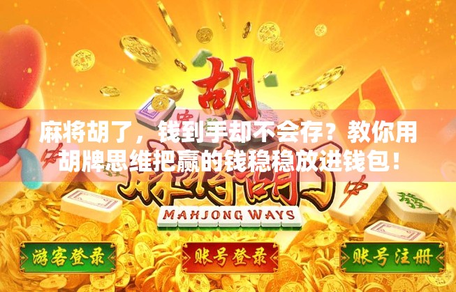 麻将胡了，钱到手却不会存？教你用胡牌思维把赢的钱稳稳放进钱包！