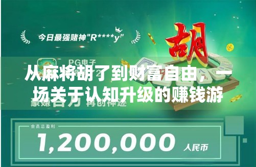 从麻将胡了到财富自由,一场关于认知升级的赚钱游戏 从麻将胡了到财富自由,一场关于认知升级的赚钱游戏