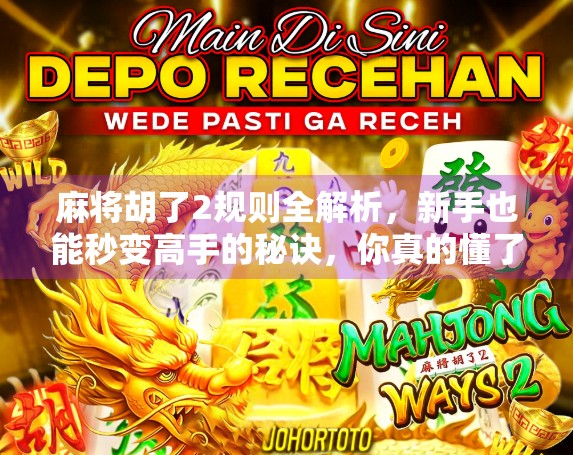 麻将胡了2规则全解析，新手也能秒变高手的秘诀，你真的懂了吗？