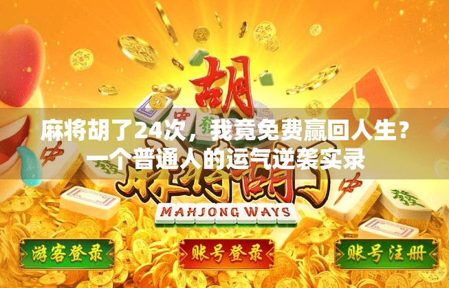 麻将胡了24次,我竟免费赢回人生?一个普通人的运气逆袭实录 麻将胡了24次,我竟免费赢回人生?一个普通人的运气逆袭实录